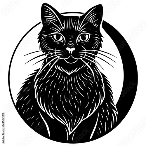 a beautiful workable cat silhouette.