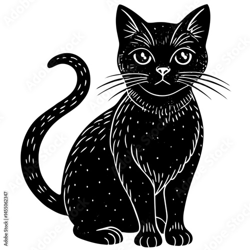 a beautiful workable cat silhouette.