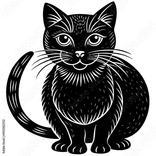 a beautiful workable cat silhouette.