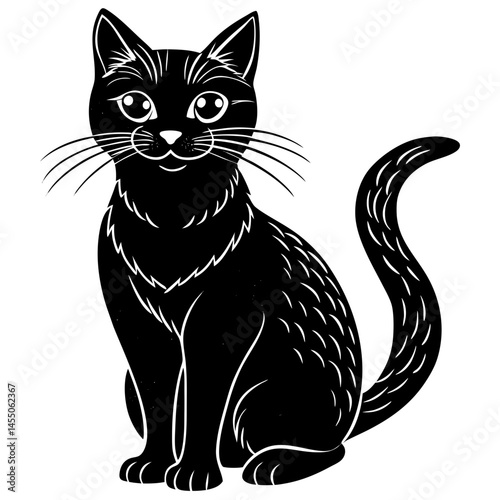 a beautiful workable cat silhouette.