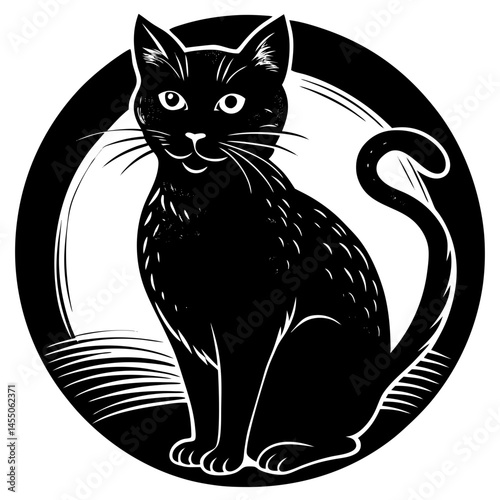 a beautiful workable cat silhouette.