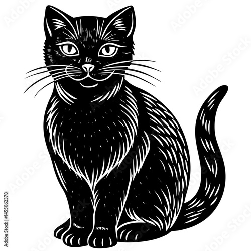 a beautiful workable cat silhouette.