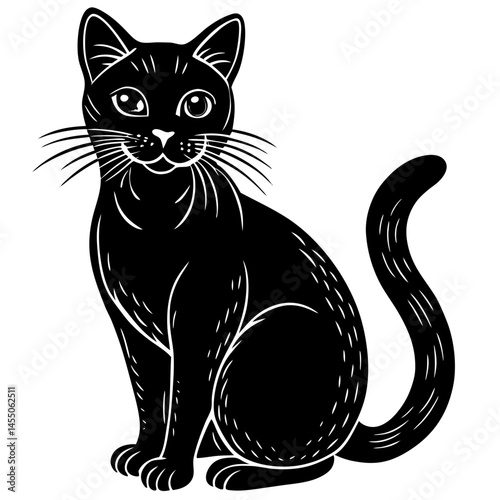 a beautiful workable cat silhouette.