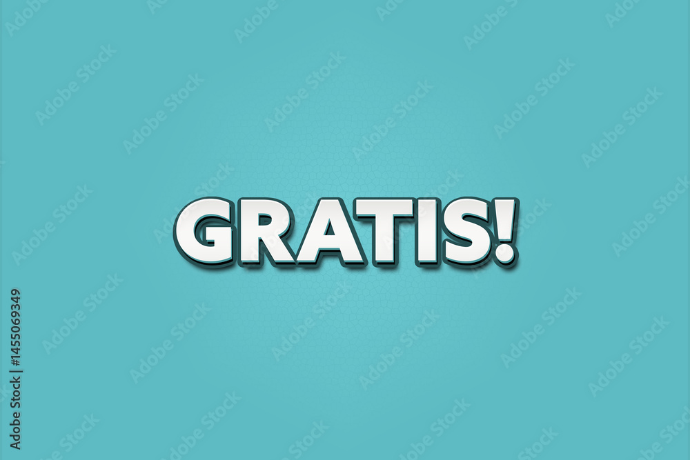 Gratis (Free) - A turquoise banner illustration with white text. Gratis (Free) - A turquoise banner illustration with white text.