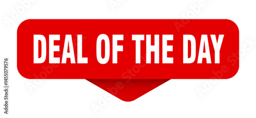 deal of the day sticker. deal of the day sign on transparent background