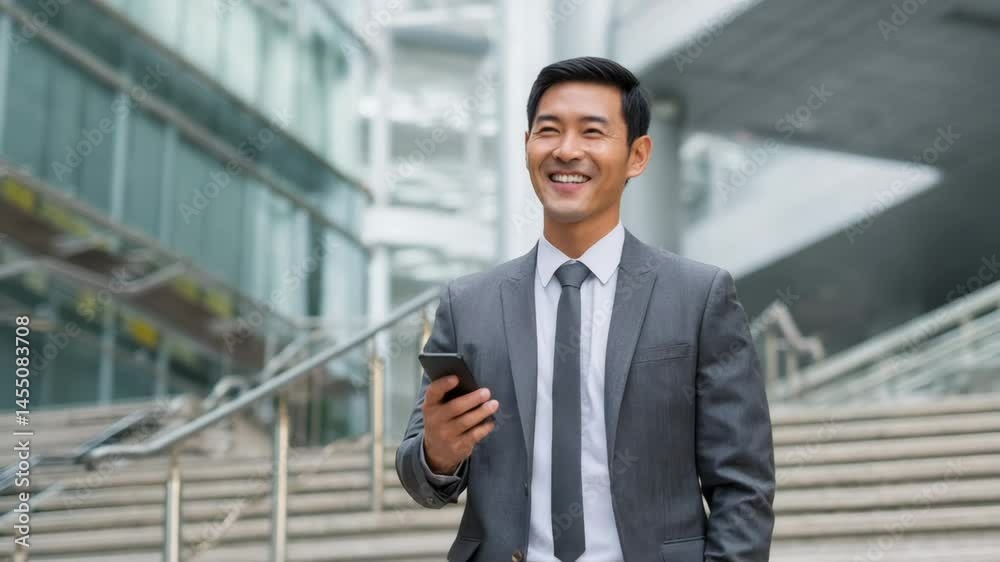 Businessman business man walking down stairs Businessman business man walking down stairs