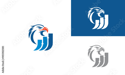Financial business eagle vector illustration