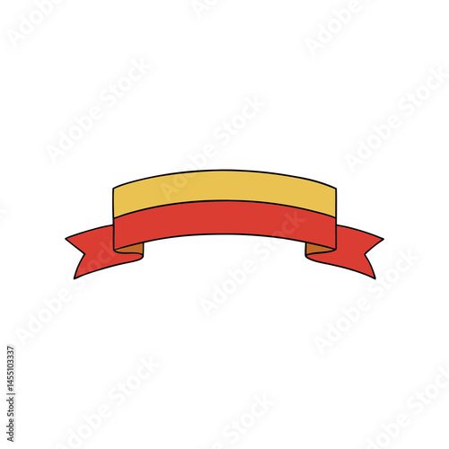 Free Download vector illustration of a red ribbon - GFXLoad