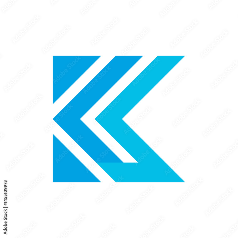 Abstract K Vector Logo - Modern and Clean Design with Arrow Style Abstract K Vector Logo - Modern and Clean Design with Arrow Style