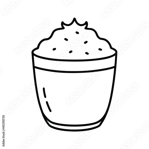 vector illustration of a cupcake