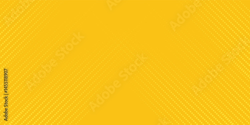Yellow side hatch with halftone effect. Vintage pop art retro vector illustration