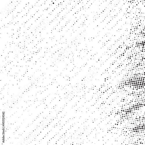 A dense of small scattered dots creates a textured surface.