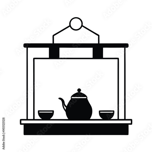 teapot and cups