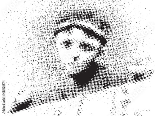 A young woman appears startled with wide eyes and a surprised expression.