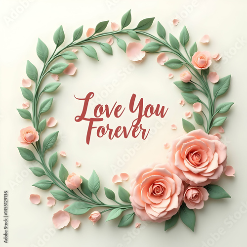 frame of roses