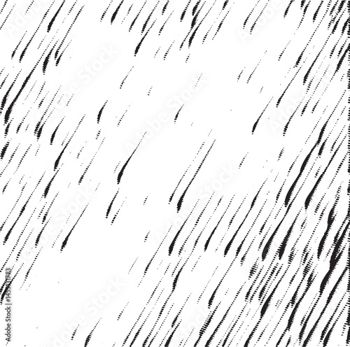 A striking of numerous parallel diagonal lines creates a dynamic visual texture.