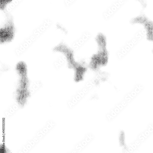 Several gray abstract shapes appear against a white background.
