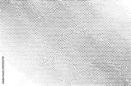 A seamless gradient of densely packed white dots transitions into black creating a dynamic and textured background.