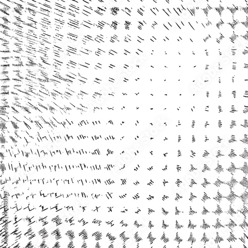 A dense network of fine black lines creates a complex textured .