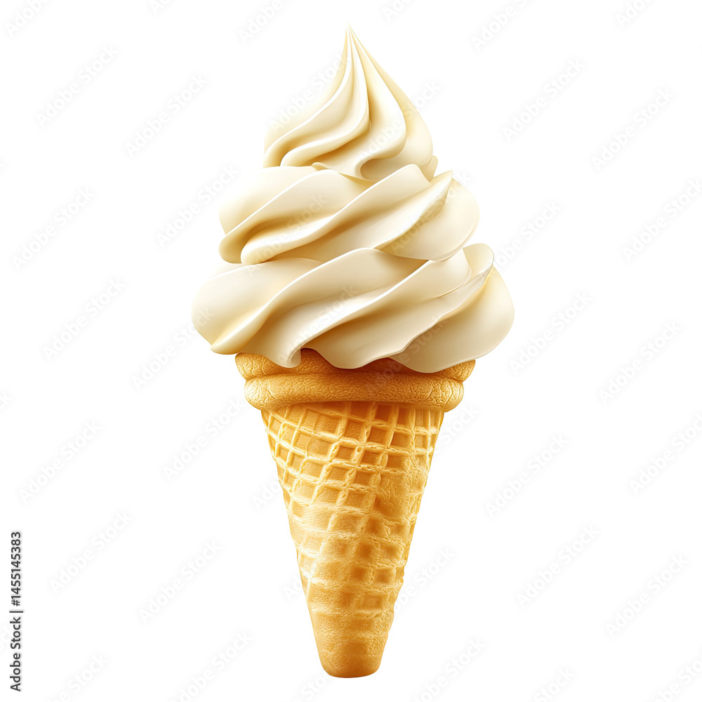 Vanilla ice cream cone Vanilla ice cream cone