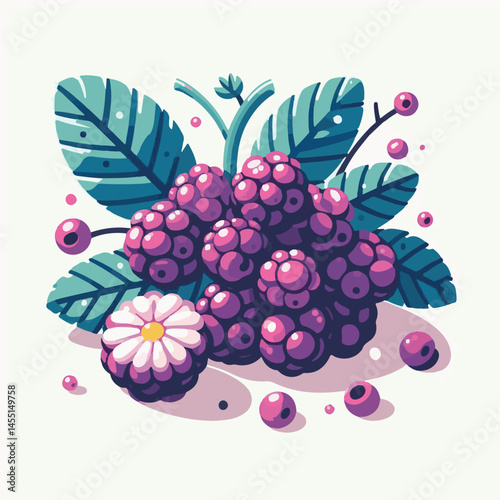 berry, food, fruit, blackberry, sweet, ripe, fresh, organic, natural, healthy, marionberry, dessert, juicy, background, isolated, summer, leaf, black, red, green, freshness, raw, closeup, bramble, ill