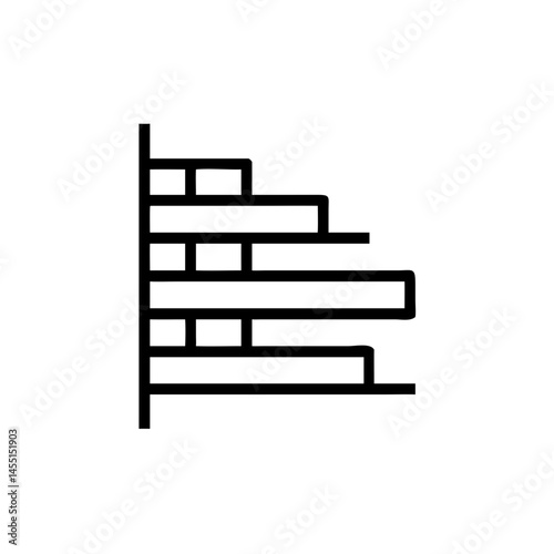 Horizontal Bar Chart Design in Minimalist Style  