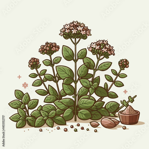 herb, leaf, organic, oregano, herbal, marjoram, plant, spice, green, ingredient, fresh, branch, aroma, background, raw, isolated, healthy, nature, closeup, condiment, freshness, seasoning, natural, ar