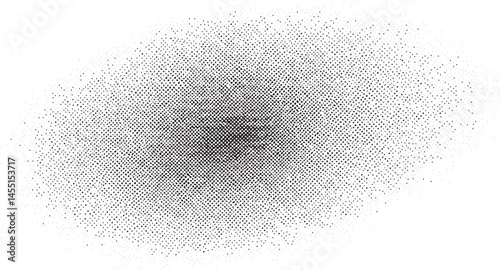 A blurred monochrome eye appears within a textured point .