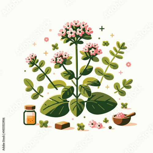 herb, leaf, organic, oregano, herbal, marjoram, plant, spice, green, ingredient, fresh, branch, aroma, background, raw, isolated, healthy, nature, closeup, condiment, freshness, seasoning, natural, ar