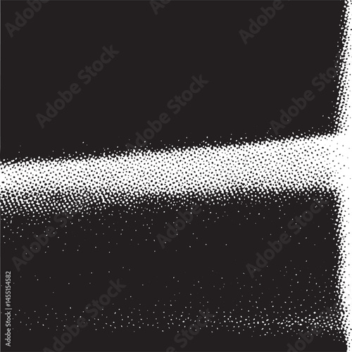A stark diagonal dominates a textured black background creating a sense of division and contrast.