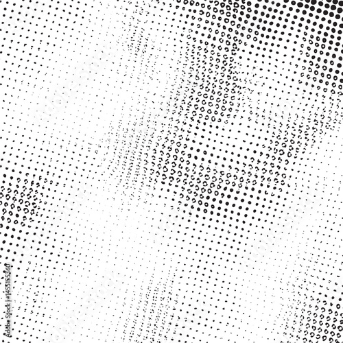 A dynamic abstract of scattered white dots against a black background creates a sense of movement and depth.
