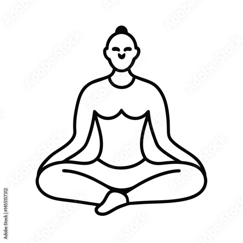 silhouette of yoga woman