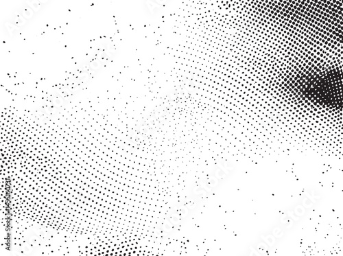 A dense abstract of small white dots covers a dark background.