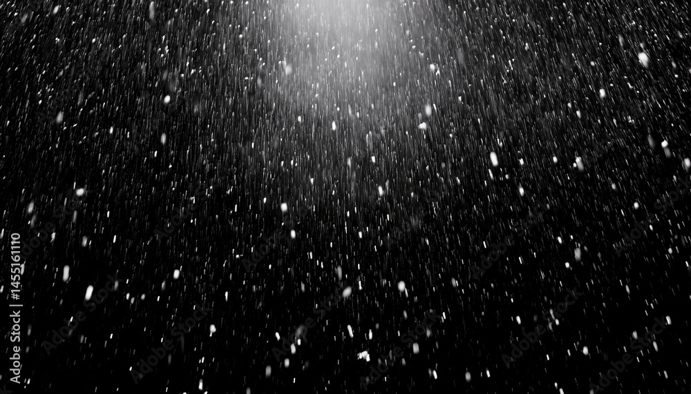 Obraz premium falling raindrops footage animation in realtime on black background black and white luminance matte seamlessly looped rain animation perfect for film digital composition projection mapping