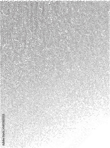 A dense gradient of small white dots transitions from light to dark.