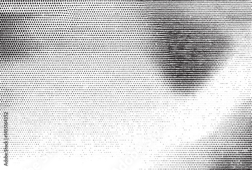 A close-up portrait reveals a focused eye surrounded by intricate dot .