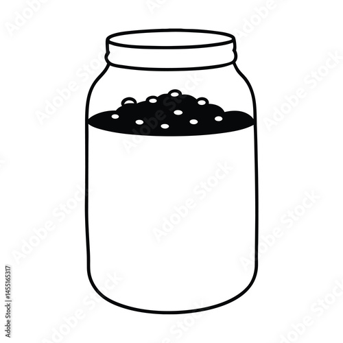 glass jar of jam