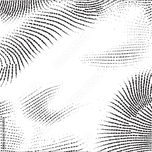 Black and white concentric circles radiate outward from central points.