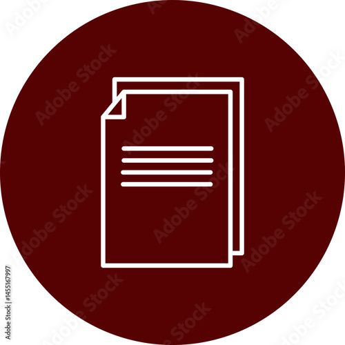 Html File Vector Line Brown Circle Icon Design