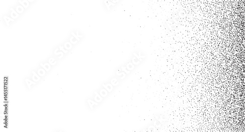 A blurred textured white background showcases an abstract scattering of small dots.