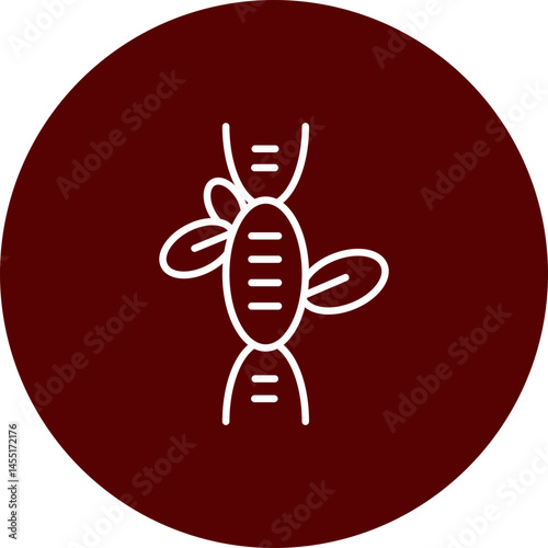 Biology Vector Line Icon Design