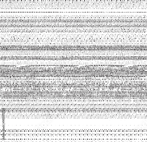 A series of closely spaced black dots creates a textured horizontal gradient.