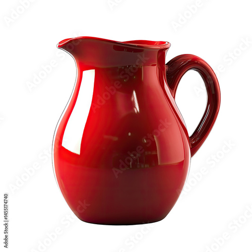 Red Ceramic Pitcher