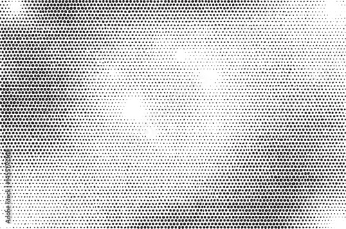 A stark white circle radiates outward from a central point on a textured black background.