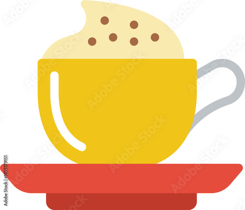 cappuccino illustration on a white background     