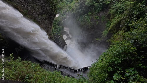 Pailon del Diablo Waterfall in Ecuador