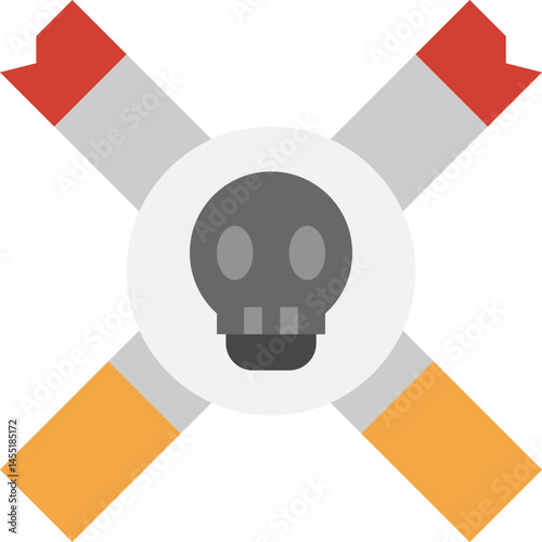 death illustration on a white background     
