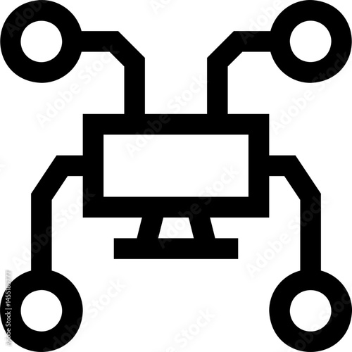 distributed illustration on a white background    