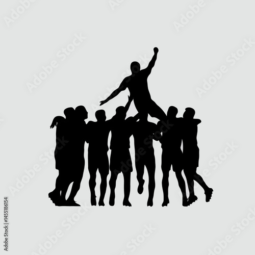 Championship Victory Celebration: Teamwork and Unity in Action as Athletes Achieve Milestone Goals