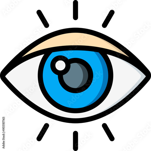 eye illustration on a white background     